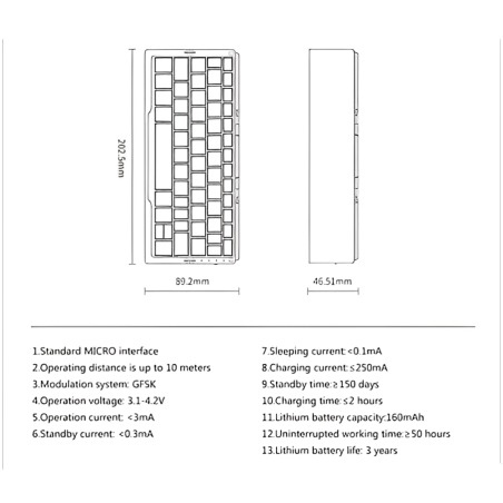 BT Folded Keyboard