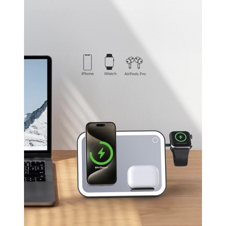 Magnetic Charging Station (3 EN 1)
