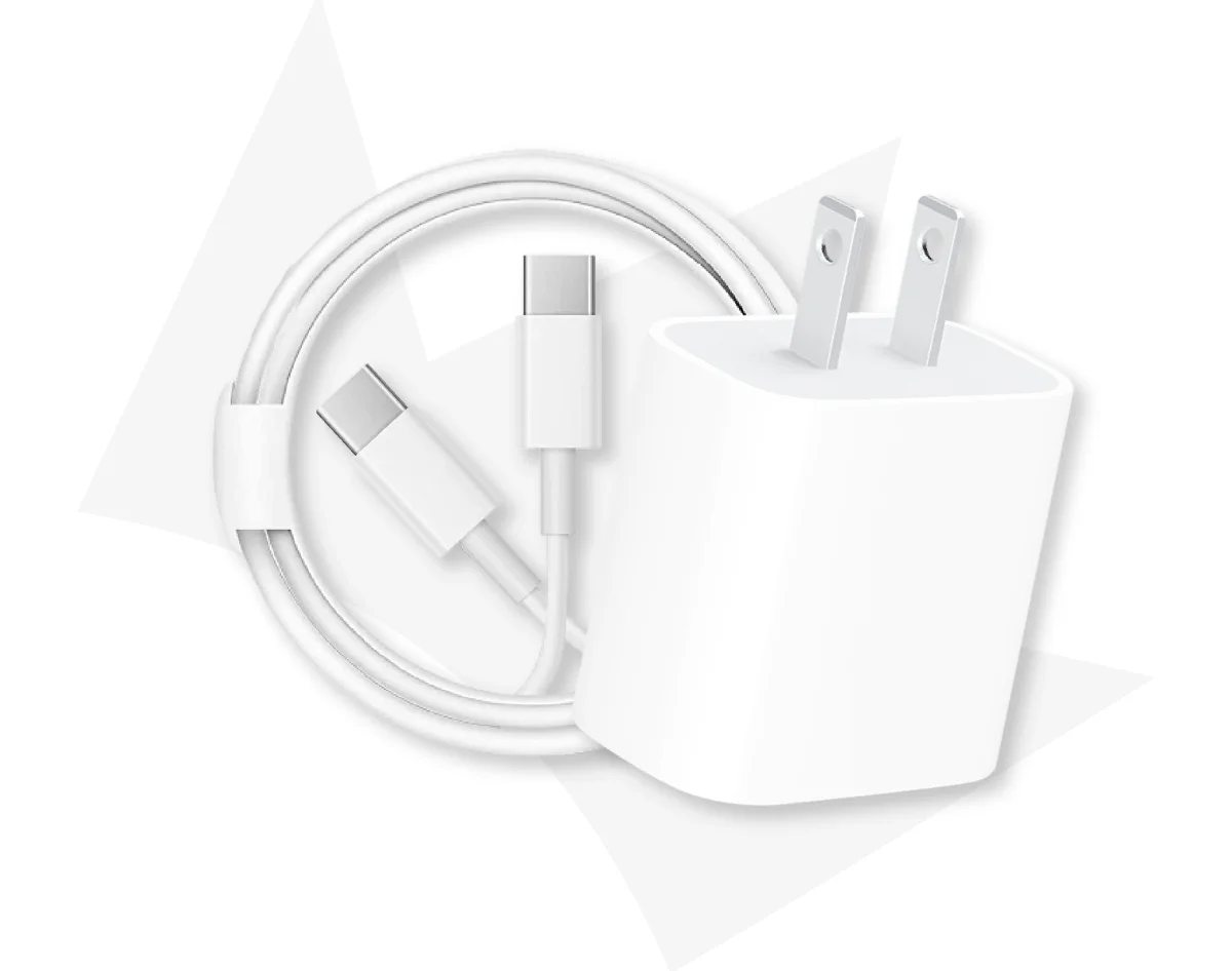 Pack - (Apple) Cable Type C - 1 Metro + (Apple) Cube Quick Charging 20W